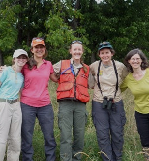 A team visits a landowner in West Virginia to consult on a potential WLFW GWWA project. Photo: Liz Brewe